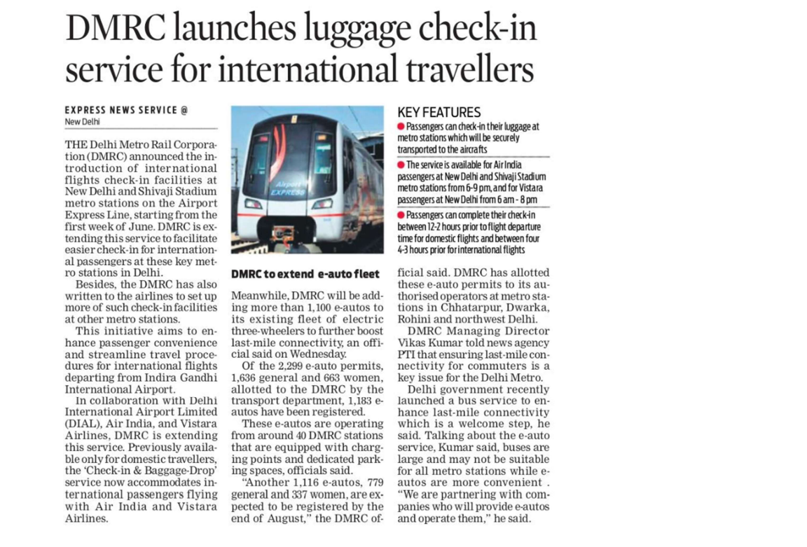Welcome to Delhi Metro Rail Corporation(DMRC) | Official Website
