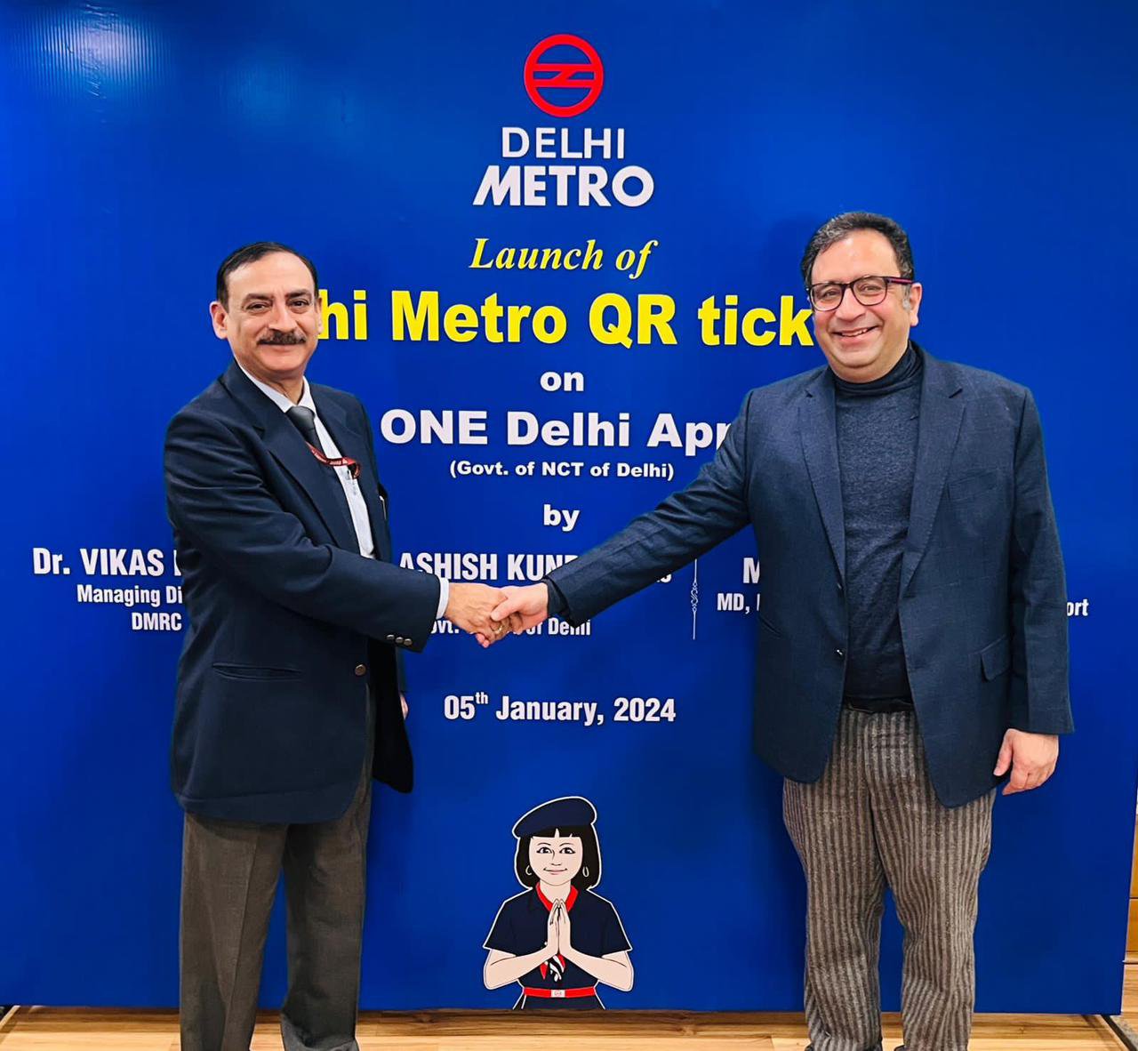 to Delhi Metro Rail Corporation(DMRC) Official Website