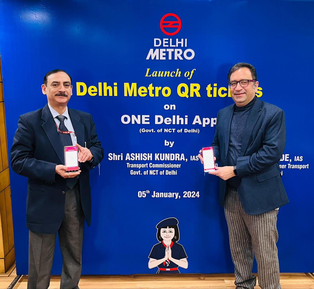 to Delhi Metro Rail Corporation(DMRC) Official Website